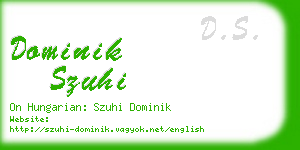 dominik szuhi business card